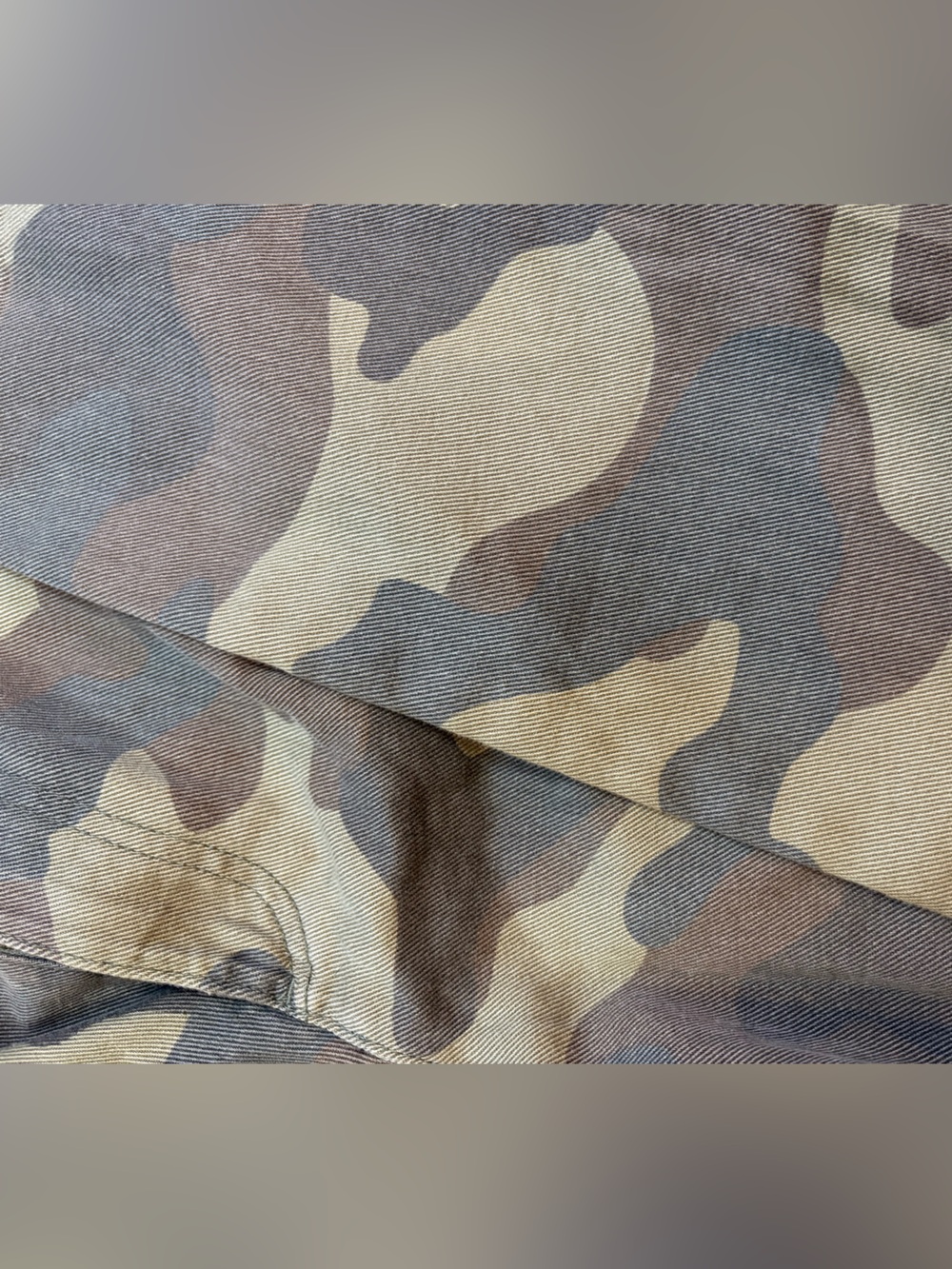 Zara Camo Wide Leg Pants | NWT | Size S | 100% Cotton | Zip Fly - Picture 9 of 14